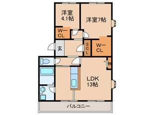 ファミ－ルメゾン河村の物件間取画像